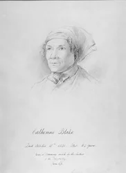 Porträt von Catherine Blake (1762-1831) nach einer Zeichnung von Frederick Tatham, ca. 1830